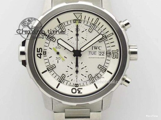 MIROTIME 0118 Pilot Chrono SS AZF 1:1 Best Edition Black Dial Orange Markers on Brown Leather Strap A EasyCare 7065